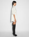 Ksubi Oversized Shirt Prophetik Slice White Denim