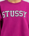 Stussy Relaxed Over Size Crew Magenta