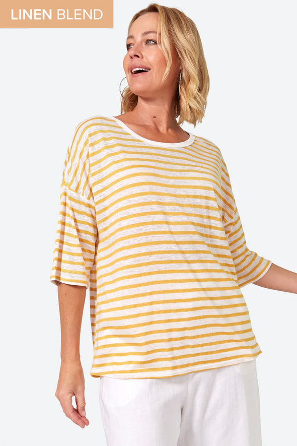 Eb & Ive Intrepid Stripe T-Shirt Honey