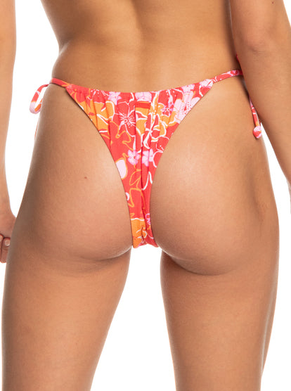 Roxy Womens Meadow Flowers Tie Side Bikini Bottoms