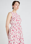 MSCH Falisha Sleeveless Dress Rose Red Flower
