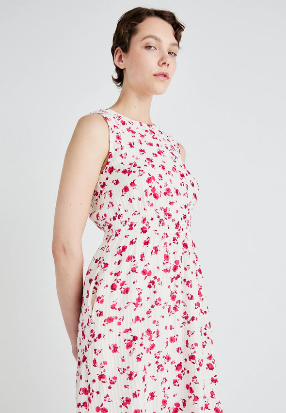 MSCH Falisha Sleeveless Dress Rose Red Flower