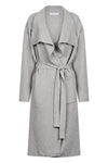 This Haven Cordova Cardigan in Grey provides a stylish and versatile addition to your wardrobe. The wide lapels add a touch of sophistication, while the open style can be worn belted for a more definition. With long sleeves and a self fabric belt, this cardigan also features convenient welt pockets for added functionality