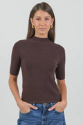 Soft rib knit texture
Flattering fitted silhouette
Comfortable stretch for ease of wear
Short sleeves
Lightweight feel for year-round styling
Fabric Composition: 51% Viscose, 28% Polyester, 21% Nylon
Delicate garment, handle with care