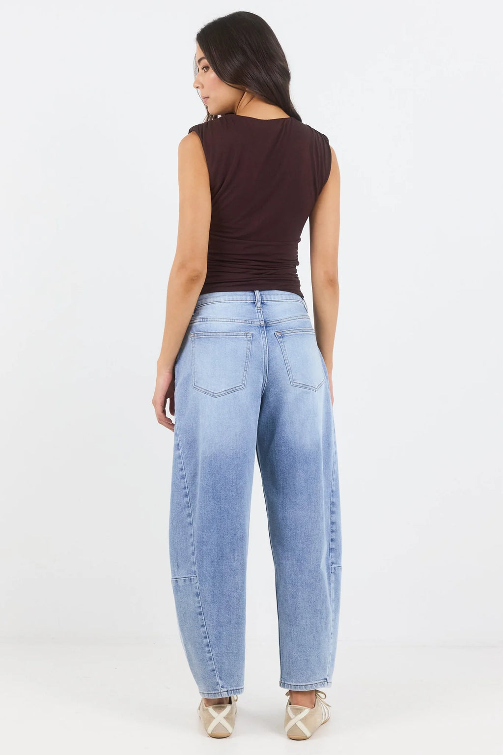 Among The Brave Graduate Light Blue Stretch Barrel Jeans