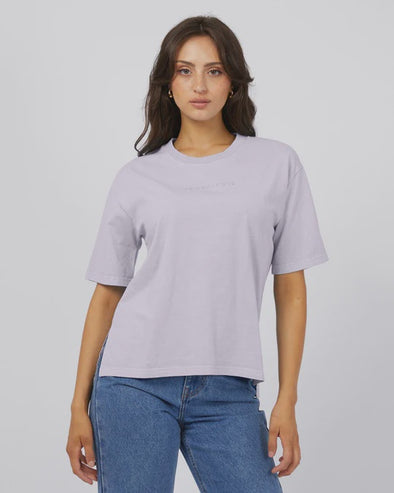 Get ready to rock the weekend with the All About Eve Washed Tee. This trendy top features a stylish garment wash and boasts a branded chest embroidery. Pair it with your favorite denim jeans and sneakers for the ultimate chic and effortless look.