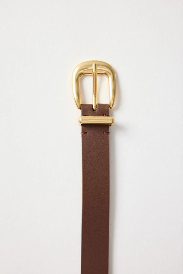 Among The Brave Leather Belt Brown