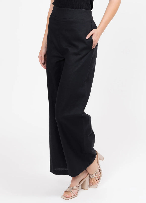 Billie the Label Wide Leg Suit Pant Black
