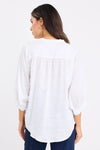 - V neckline&nbsp;
- Invisible Button down&nbsp;
- Cuff Sleeved
- 100% Linen