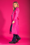 A hot pink long coat, and how WOW is this?! As always Kelly has nailed the pink of this coat and it is nothing short of a showstopper. This coat will hit you mid calf depending on height and has well designed lapel features among other things.