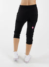 Federation Cut Trackies With Love Black/Pink