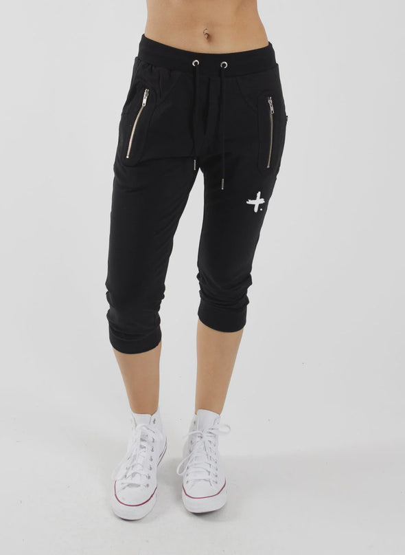 Federation Cut Trackies Staple Black/White