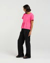 Soft cotton blend tee with stretch for comfort
Flattering round neckline and sleeve length
Front darting detail for a chic, tailored finish
Easy to style with denim, skirts, or shorts
95% Cotton, 5% Spandex
