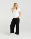 Soft cotton blend tee with stretch for comfort
Flattering round neckline and sleeve length
Front darting detail for a chic, tailored finish
Easy to style with denim, skirts, or shorts
95% Cotton, 5% Spandex