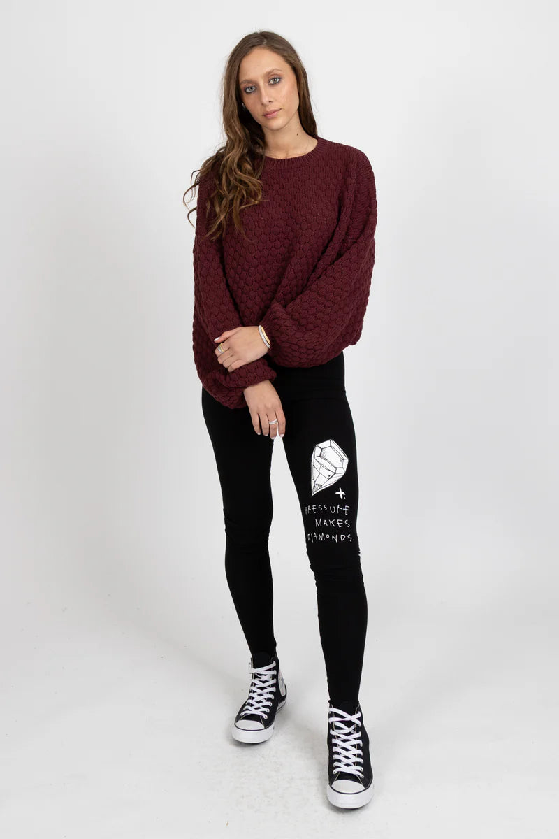 Federation Honeycomb Knit Merlot
