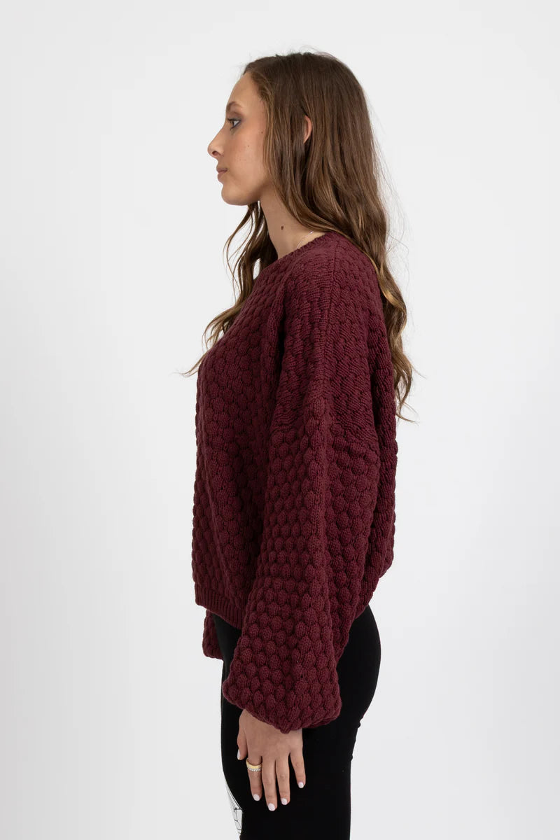 Federation Honeycomb Knit Merlot