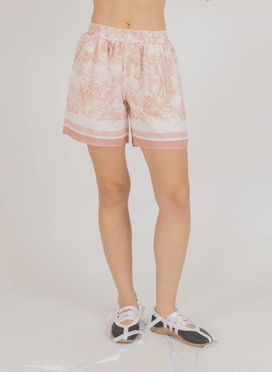 Relaxed fit for easy everyday wear

Refined pink print design

80% Rayon, 20% Nylon – soft and breathable

Elastic waistband for comfort and flexibility

Versatile style for casual to elevated looks