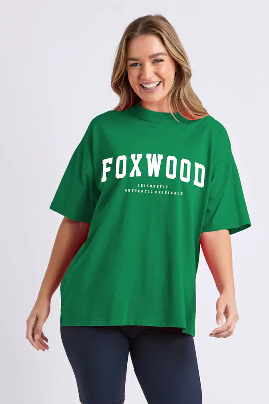 Foxwood front chest print for subtle branding

Oversized back and sleeve print for a bold, modern look

Relaxed, comfortable fit

Made from soft, breathable 100% cotton