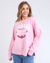 Snuggle up in style with Foxwood's Women's Pink Sweatshirt! The eye-catching "Foxwood" logo adds just the right amount of sass to this ultra-cozy essential. Crafted from fabric so soft you'll want to live in it, this pretty-in-pink number transitions effortlessly from Netflix marathons to coffee dates. Warning: Friends may experience extreme outfit envy when you rock this with your go-to leggings or jeans!