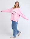 Snuggle up in style with Foxwood's Women's Pink Sweatshirt! The eye-catching "Foxwood" logo adds just the right amount of sass to this ultra-cozy essential. Crafted from fabric so soft you'll want to live in it, this pretty-in-pink number transitions effortlessly from Netflix marathons to coffee dates. Warning: Friends may experience extreme outfit envy when you rock this with your go-to leggings or jeans!