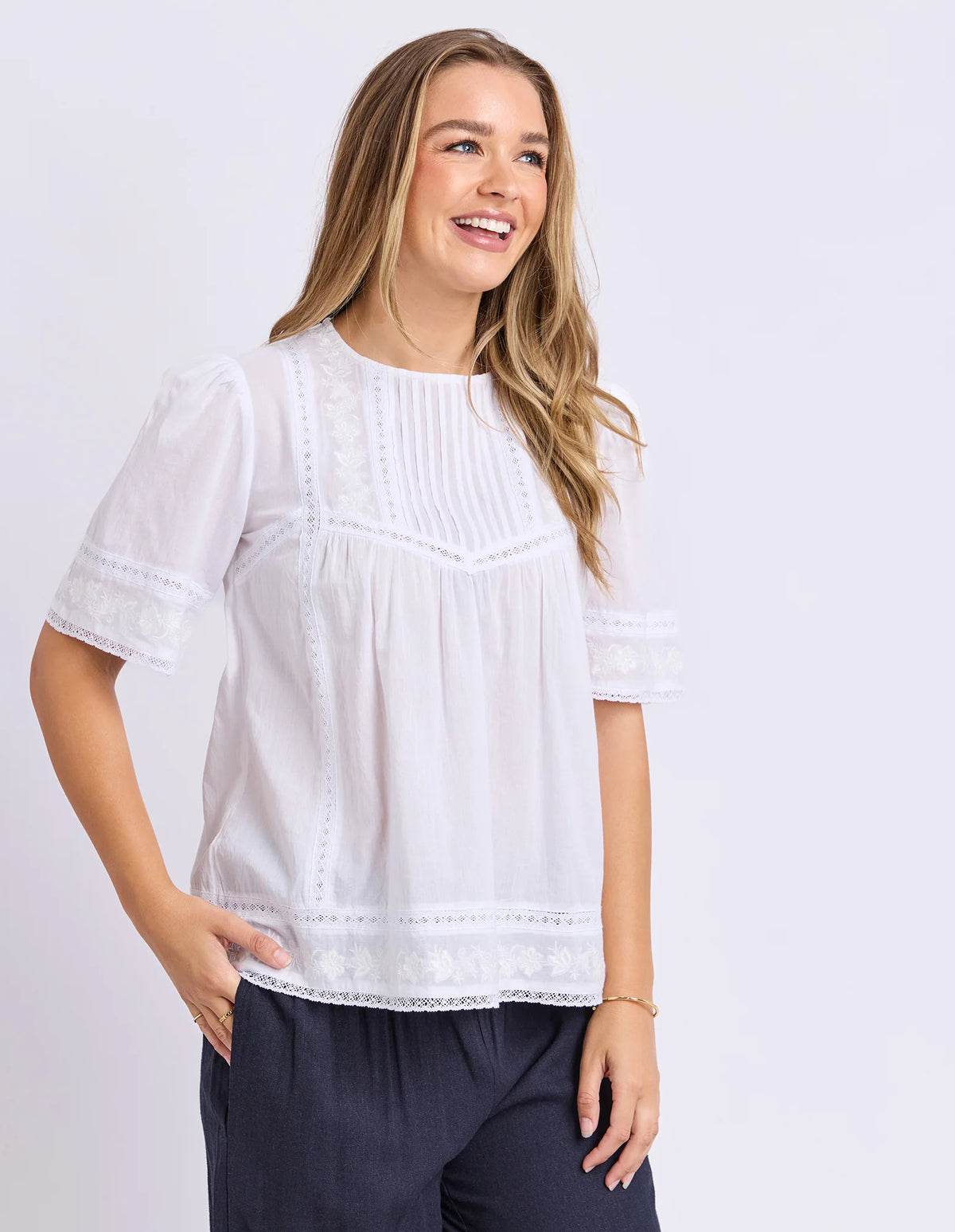 Foxwood Juna Top White