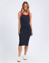 Get ready to turn heads with our Union Rib Contour Dress! This classic tank dress not only offers a pop of color, but also provides comfort and effortless style. Pair it with your favorite trainers for a sporty look, or elevate it with some sandals for a beach-ready outfit. You'll be the ultimate babe wherever you go!