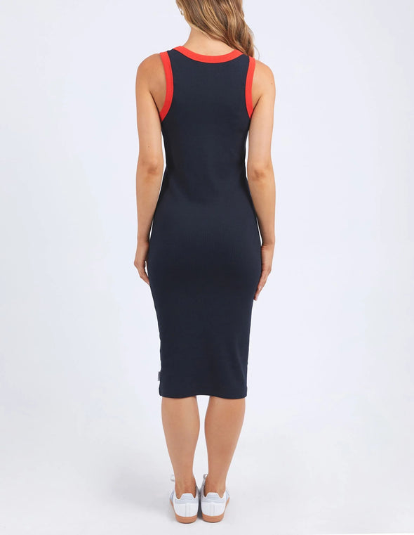 Get ready to turn heads with our Union Rib Contour Dress! This classic tank dress not only offers a pop of color, but also provides comfort and effortless style. Pair it with your favorite trainers for a sporty look, or elevate it with some sandals for a beach-ready outfit. You'll be the ultimate babe wherever you go!