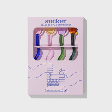 Get your mix on with the Sucker Stirrer! Whether you're crafting the perfect cocktail, stirring up a mocktail, or mixing your morning coffee, these durable, reusable glass stirrers are here to take your drinks to the next level. Made from tough, eco-friendly glass, they're a fun, funky alternative to disposable stirrers, so you can stir up your favourite drinks while helping the planet!