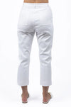 Our bestselling Raya Pant is back — a classic chino-style with a mid-rise, straight leg and relaxed fit. Crafted from soft cotton with a hint of stretch, this versatile pant features belt loops, front and back patch pockets, and flattering back darts for shape. Designed to sit at the ankle, it’s the perfect everyday style for comfort and polish.