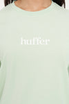 100% Cotton, 170gsm standard weight jersey

Classic fit with short sleeves

15mm ribbed neckline for structure

Custom Huffer piece-dyed colour finish

Huffer branded placement puff print