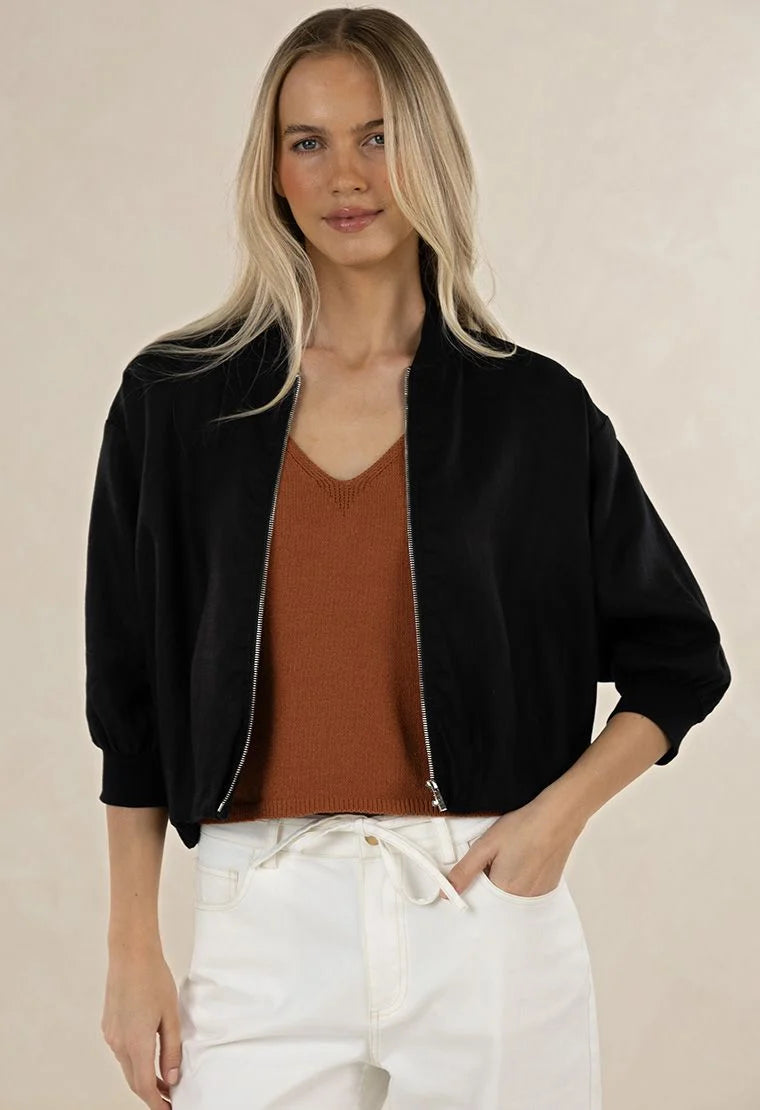 Humidity Arden Bomber Jacket Black