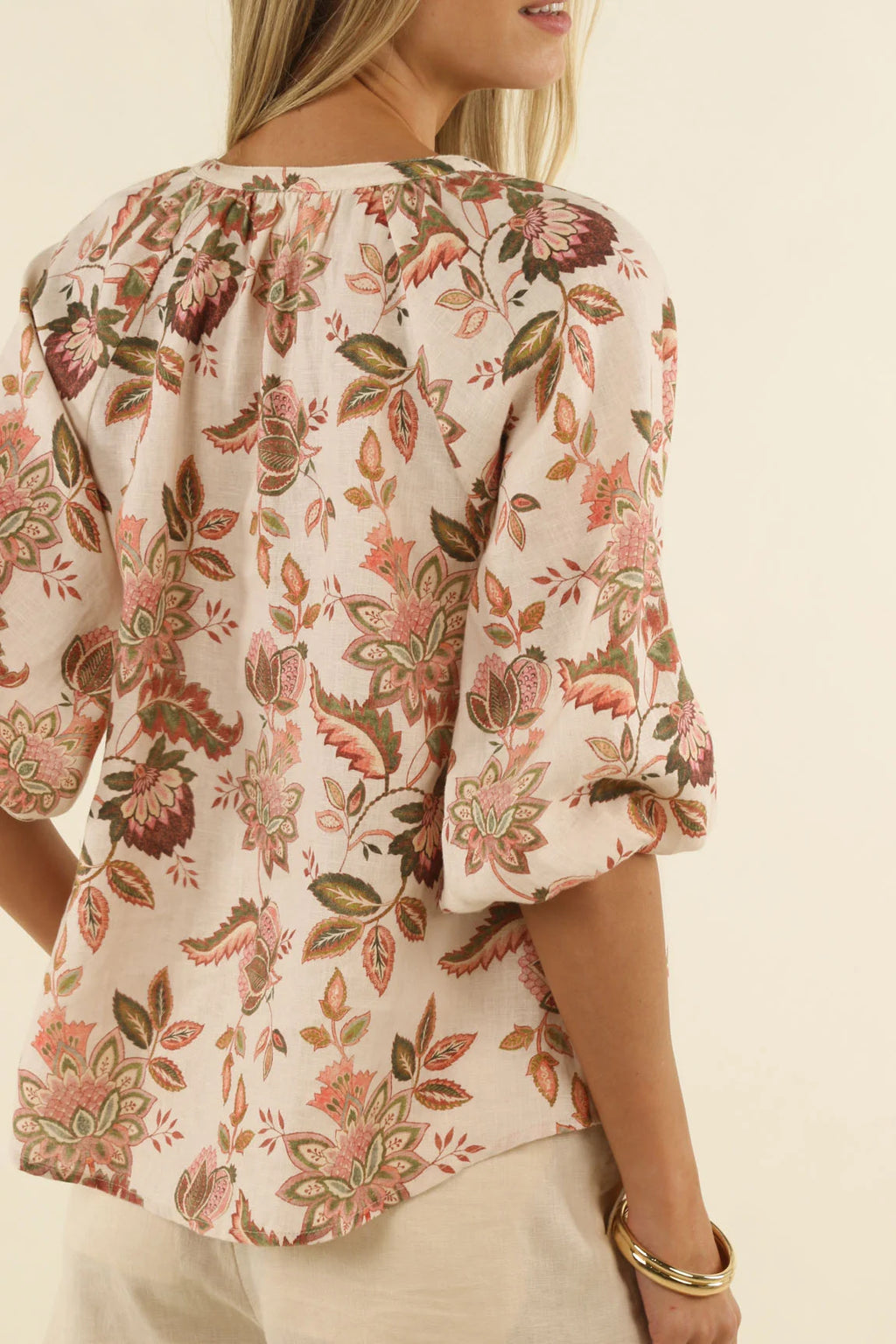 Humidity Bohemian Rose Blouse Bohemian Print
