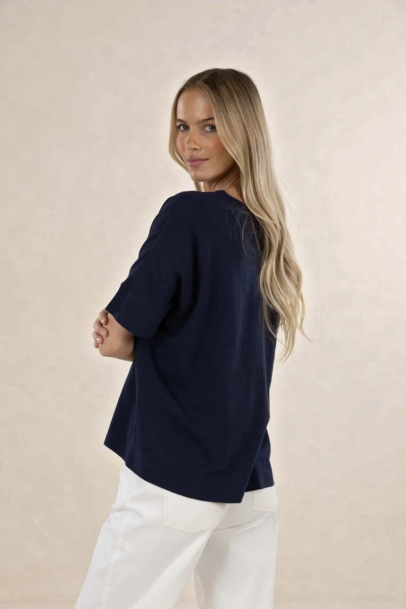 Humidity Dippy Tee Navy