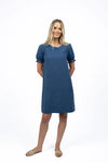 Humidity Sana Shift Dress Ocean Blue