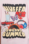 Huffer x Studio Bon Sounds of Summer exclusive design

Classic short sleeve streetwear fit

Huffer branded placement embroidery

15mm neck rib for structure and comfort

Premium 170gsm 100% cotton for breathability and durability
