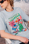 Huffer x Studio Bon Sounds of Summer exclusive design

Classic short sleeve streetwear fit

Huffer branded placement screenprint

15mm neck rib for structure and comfort

Premium 170gsm 100% cotton for breathability and durability