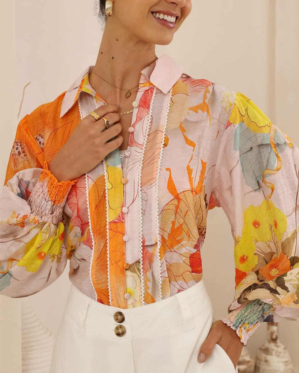 Say hello to sunshine in a blouse — The Marigold Blouse is a true standout, made to brighten your wardrobe and your day.
