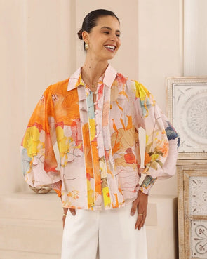 Say hello to sunshine in a blouse — The Marigold Blouse is a true standout, made to brighten your wardrobe and your day.