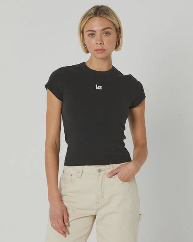 Lee Essential Rib Tee Timeless Black