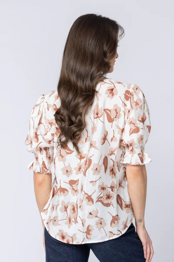 Leila + Luca Honey Blouse Latte Bloom