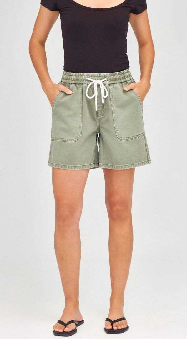 Junkfood Millie Khaki Shorts