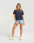 NMBR Rose Dixie T-Shirt Navy