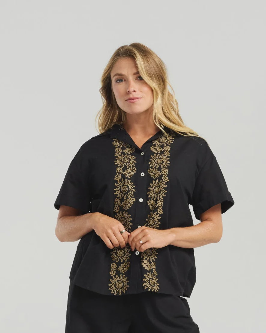 NMBR Rose Koa Shirt Cocoa Bliss