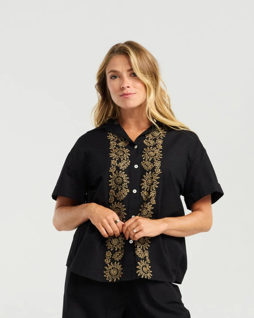 NMBR Rose Koa Shirt Cocoa Bliss
