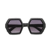 Frame colour: Black

Lens colour: Black Gradient

Hexagonal frame with overlapping lenses

Light Filter Category 3 (8–18% transmission) — ideal for bright sunlight

UV400 protection for reliable eye safety