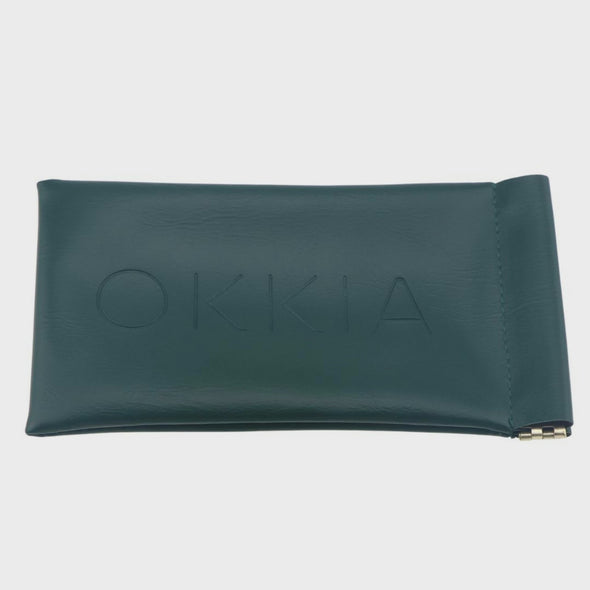 Okkia Glasses Case Petrol Green