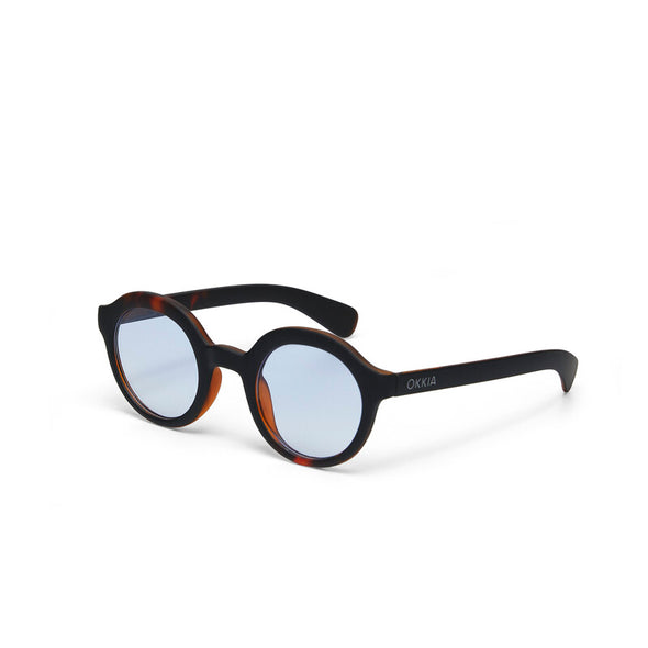 Okkia Lauro Havana/Blue Sunglasses