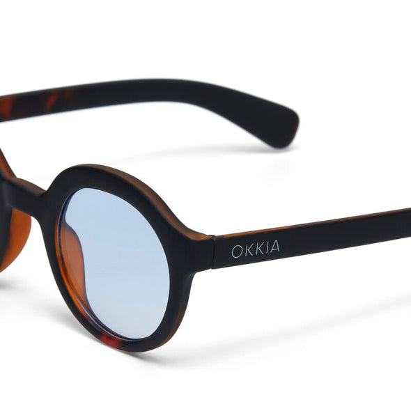 Okkia Lauro Havana/Blue Sunglasses