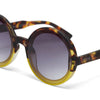 Okkia Monica Havana/Yellow Sunglasses