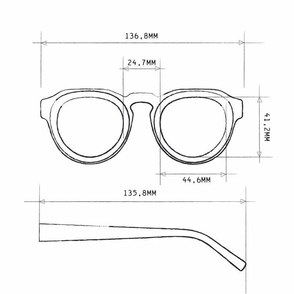 Okkia Zeno Havana/ Brown Sunglasses